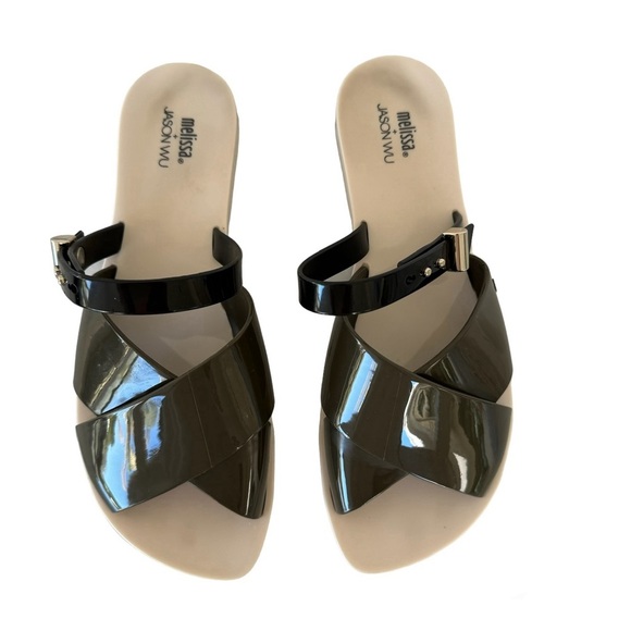 Melissa + Jason Wu Pool / Beach Slides Sandals Size 8 - Picture 1 of 9